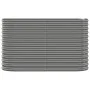 Gray powder coated steel flower bed planter 114x40x68 cm by vidaXL, Pots and planters - Ref: Foro24-318889, Price: 56,17 €, D...