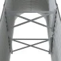 Gray powder coated steel flower bed planter 114x40x68 cm by vidaXL, Pots and planters - Ref: Foro24-318889, Price: 56,17 €, D...