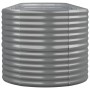Gray powder coated steel flowerbed planter 440x80x68 cm by vidaXL, Pots and planters - Ref: Foro24-318969, Price: 111,10 €, D...