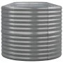 Gray powder coated steel flowerbed planter 440x80x68 cm by vidaXL, Pots and planters - Ref: Foro24-318969, Price: 130,24 €, D...