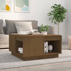 Massiver Couchtisch aus honigbraunem Kiefernholz, 60 x 61 x 32,5 cm von vidaXL, Couchtisch - Ref: Foro24-814532, Preis: 58,78...
