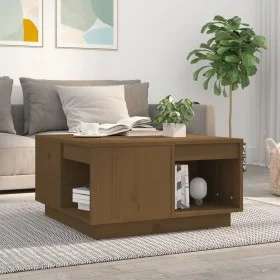 Solid honey brown pine wood coffee table 60x61x32.5 cm by vidaXL, Coffee table - Ref: Foro24-814532, Price: 58,78 €, Discount: %
