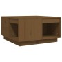 Solid honey brown pine wood coffee table 60x61x32.5 cm by vidaXL, Coffee table - Ref: Foro24-814532, Price: 58,78 €, Discount: %
