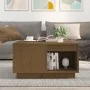 Solid honey brown pine wood coffee table 60x61x32.5 cm by vidaXL, Coffee table - Ref: Foro24-814532, Price: 58,78 €, Discount: %