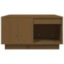 Mesa de centro madera maciza de pino marrón miel 60x61x32,5 cm de vidaXL, Mesas de centro - Ref: Foro24-814532, Precio: 58,78...