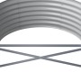 Grauer pulverbeschichteter Blumenbeet-Pflanzkasten aus Stahl, 512 x 80 x 36 cm von vidaXL, Töpfe und Pflanzgefäße - Ref: Foro...