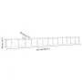Gray powder coated steel flower bed planter 512x80x36 cm by vidaXL, Pots and planters - Ref: Foro24-318939, Price: 86,35 €, D...
