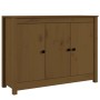 Aparador de madera maciza de pino marrón miel 100x35x74 cm de vidaXL, Aparadores - Ref: Foro24-814562, Precio: 102,77 €