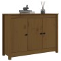 Solid pine wood sideboard in honey brown color, 100x35x74 cm by vidaXL, Sideboards - Ref: Foro24-814562, Price: 102,83 €, Dis...