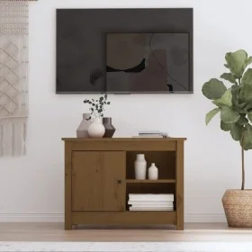 TV-Schrank aus massivem Kiefernholz, honigbraun, 70 x 36,5 x 52 cm von vidaXL, TV-Möbel - Ref: Foro24-814582, Preis: 84,86 €,...