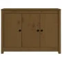 Solid pine wood sideboard in honey brown color, 100x35x74 cm by vidaXL, Sideboards - Ref: Foro24-814562, Price: 101,87 €, Dis...