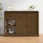 Honigbraunes Sideboard aus massiver Kiefer 100x35x74 cm von vidaXL, Sideboards - Ref: Foro24-814557, Preis: 191,46 €, Rabatt: %