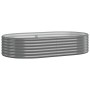 Gray powder coated steel flower bed planter 175x100x36 cm by vidaXL, Pots and planters - Ref: Foro24-318989, Price: 47,02 €, ...