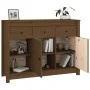 Honigbraunes Sideboard aus massiver Kiefer 100x35x74 cm von vidaXL, Sideboards - Ref: Foro24-814557, Preis: 191,46 €, Rabatt: %