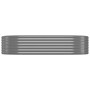 Gray powder coated steel flower bed planter 175x100x36 cm by vidaXL, Pots and planters - Ref: Foro24-318989, Price: 47,02 €, ...