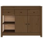 Solid pine wood sideboard in honey brown color, 100x35x74 cm by vidaXL, Sideboards - Ref: Foro24-814557, Price: 194,58 €, Dis...