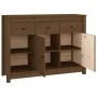 Honigbraunes Sideboard aus massiver Kiefer 100x35x74 cm von vidaXL, Sideboards - Ref: Foro24-814557, Preis: 191,46 €, Rabatt: %