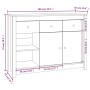 Honigbraunes Sideboard aus massiver Kiefer 100x35x74 cm von vidaXL, Sideboards - Ref: Foro24-814557, Preis: 194,58 €, Rabatt: %