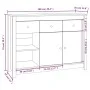 Honigbraunes Sideboard aus massiver Kiefer 100x35x74 cm von vidaXL, Sideboards - Ref: Foro24-814557, Preis: 191,46 €, Rabatt: %