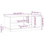 Sonoma-Couchtisch aus grauem Holzwerkstoff, 102 x 55 x 43 cm von vidaXL, Couchtisch - Ref: Foro24-813084, Preis: 68,05 €, Rab...
