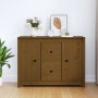 Honey brown solid pine wood sideboard 100x35x74 cm by vidaXL, Sideboards - Ref: Foro24-814567, Price: 109,37 €, Discount: %