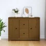 Honigbraunes Sideboard aus massivem Kiefernholz, 100 x 35 x 74 cm von vidaXL, Sideboards - Ref: Foro24-814567, Preis: 109,37 ...