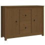 Honey brown solid pine wood sideboard 100x35x74 cm by vidaXL, Sideboards - Ref: Foro24-814567, Price: 109,37 €, Discount: %