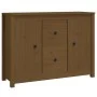 Honigbraunes Sideboard aus massivem Kiefernholz, 100 x 35 x 74 cm von vidaXL, Sideboards - Ref: Foro24-814567, Preis: 109,37 ...