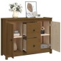 Honigbraunes Sideboard aus massivem Kiefernholz, 100 x 35 x 74 cm von vidaXL, Sideboards - Ref: Foro24-814567, Preis: 109,37 ...