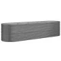Steel powder-coated gray planter bed 296x80x68 cm by vidaXL, Pots and planters - Ref: Foro24-318959, Price: 102,43 €, Discoun...