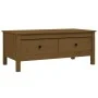 Solid pine honey brown coffee table 100x50x40 cm by vidaXL, Coffee table - Ref: Foro24-814607, Price: 106,42 €, Discount: %