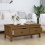 Solid pine honey brown coffee table 100x50x40 cm by vidaXL, Coffee table - Ref: Foro24-814607, Price: 107,79 €, Discount: %