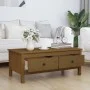 Solid pine honey brown coffee table 100x50x40 cm by vidaXL, Coffee table - Ref: Foro24-814607, Price: 106,42 €, Discount: %