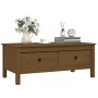 Solid pine honey brown coffee table 100x50x40 cm by vidaXL, Coffee table - Ref: Foro24-814607, Price: 107,79 €, Discount: %