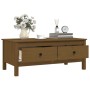 Solid pine honey brown coffee table 100x50x40 cm by vidaXL, Coffee table - Ref: Foro24-814607, Price: 107,79 €, Discount: %