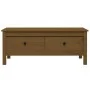 Solid pine honey brown coffee table 100x50x40 cm by vidaXL, Coffee table - Ref: Foro24-814607, Price: 106,42 €, Discount: %
