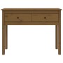 Honey brown solid pine wood console table 100x35x75 cm by vidaXL, Side tables - Ref: Foro24-814617, Price: 71,41 €, Discount: %