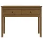 Honey brown solid pine wood console table 100x35x75 cm by vidaXL, Side tables - Ref: Foro24-814617, Price: 70,72 €, Discount: %