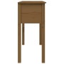 Honey brown solid pine wood console table 100x35x75 cm by vidaXL, Side tables - Ref: Foro24-814617, Price: 71,41 €, Discount: %