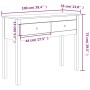 Honey brown solid pine wood console table 100x35x75 cm by vidaXL, Side tables - Ref: Foro24-814617, Price: 71,41 €, Discount: %