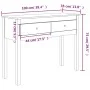 Honey brown solid pine wood console table 100x35x75 cm by vidaXL, Side tables - Ref: Foro24-814617, Price: 70,72 €, Discount: %