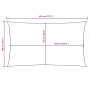 Toldo de vela rectangular tela Oxford gris antracita 2x4,5 m