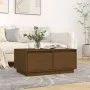 Solid honey brown pine wood coffee table 80x50x35 cm by vidaXL, Coffee table - Ref: Foro24-814442, Price: 76,56 €, Discount: %