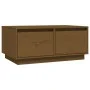 Massiver Couchtisch aus honigbraunem Kiefernholz, 80 x 50 x 35 cm von vidaXL, Couchtisch - Ref: Foro24-814442, Preis: 76,56 €...