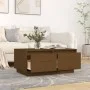 Massiver Couchtisch aus honigbraunem Kiefernholz, 80 x 50 x 35 cm von vidaXL, Couchtisch - Ref: Foro24-814442, Preis: 76,56 €...