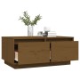 Massiver Couchtisch aus honigbraunem Kiefernholz, 80 x 50 x 35 cm von vidaXL, Couchtisch - Ref: Foro24-814442, Preis: 76,56 €...