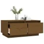 Solid honey brown pine wood coffee table 80x50x35 cm by vidaXL, Coffee table - Ref: Foro24-814442, Price: 76,56 €, Discount: %