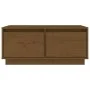 Massiver Couchtisch aus honigbraunem Kiefernholz, 80 x 50 x 35 cm von vidaXL, Couchtisch - Ref: Foro24-814442, Preis: 76,56 €...