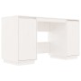 Schreibtisch aus massivem weißem Kiefernholz, 140 x 50 x 75 cm von vidaXL, Schreibtische - Ref: Foro24-814325, Preis: 160,95 ...