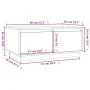 Massiver Couchtisch aus honigbraunem Kiefernholz, 80 x 50 x 35 cm von vidaXL, Couchtisch - Ref: Foro24-814442, Preis: 76,56 €...